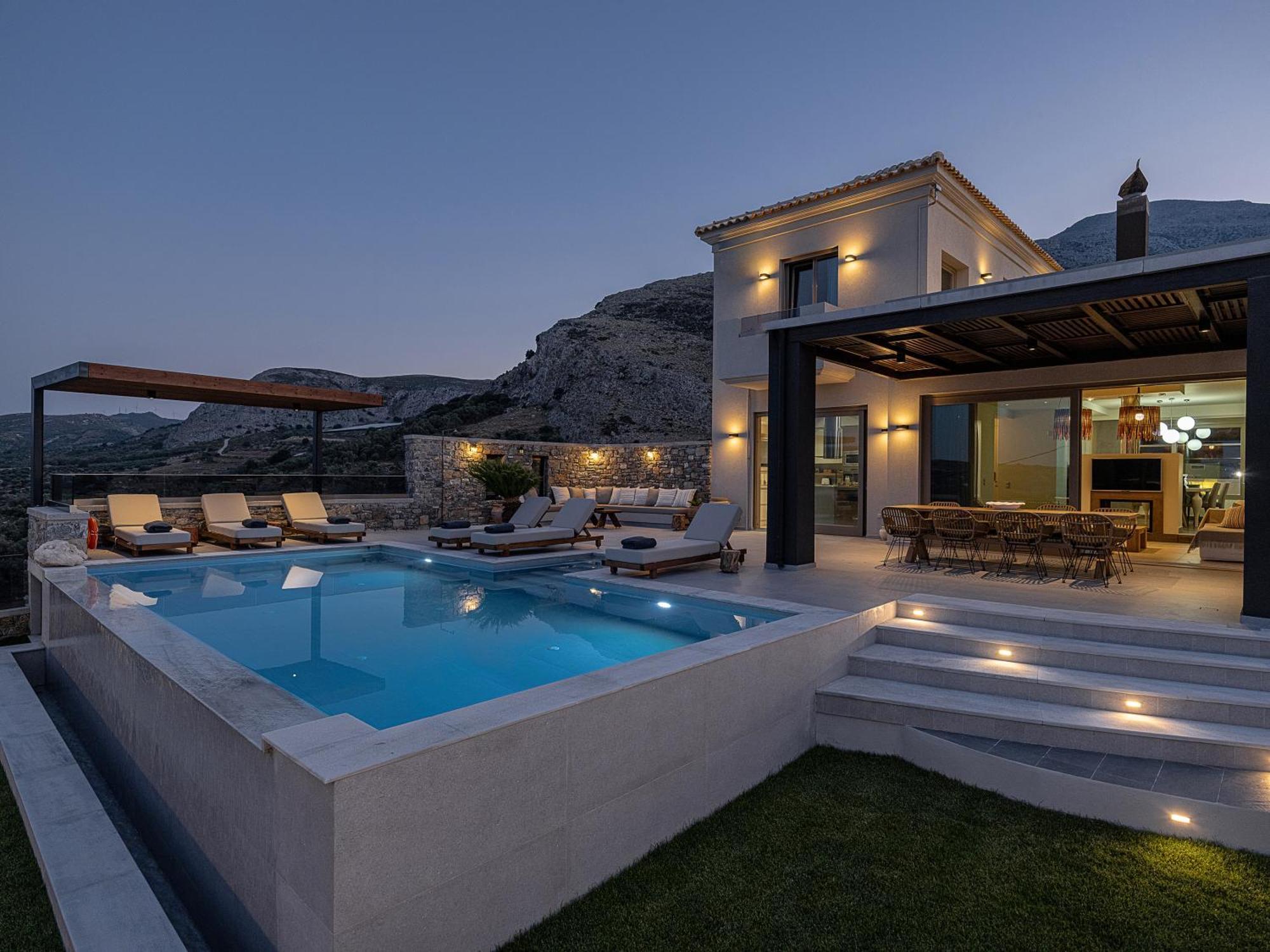 Villa Amavi - Private Heated Pool Kato Asites エクステリア 写真